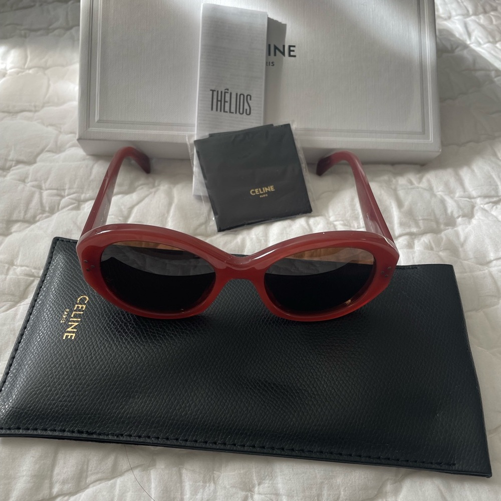 Celine 3 dots 53mm Round Sunglasses